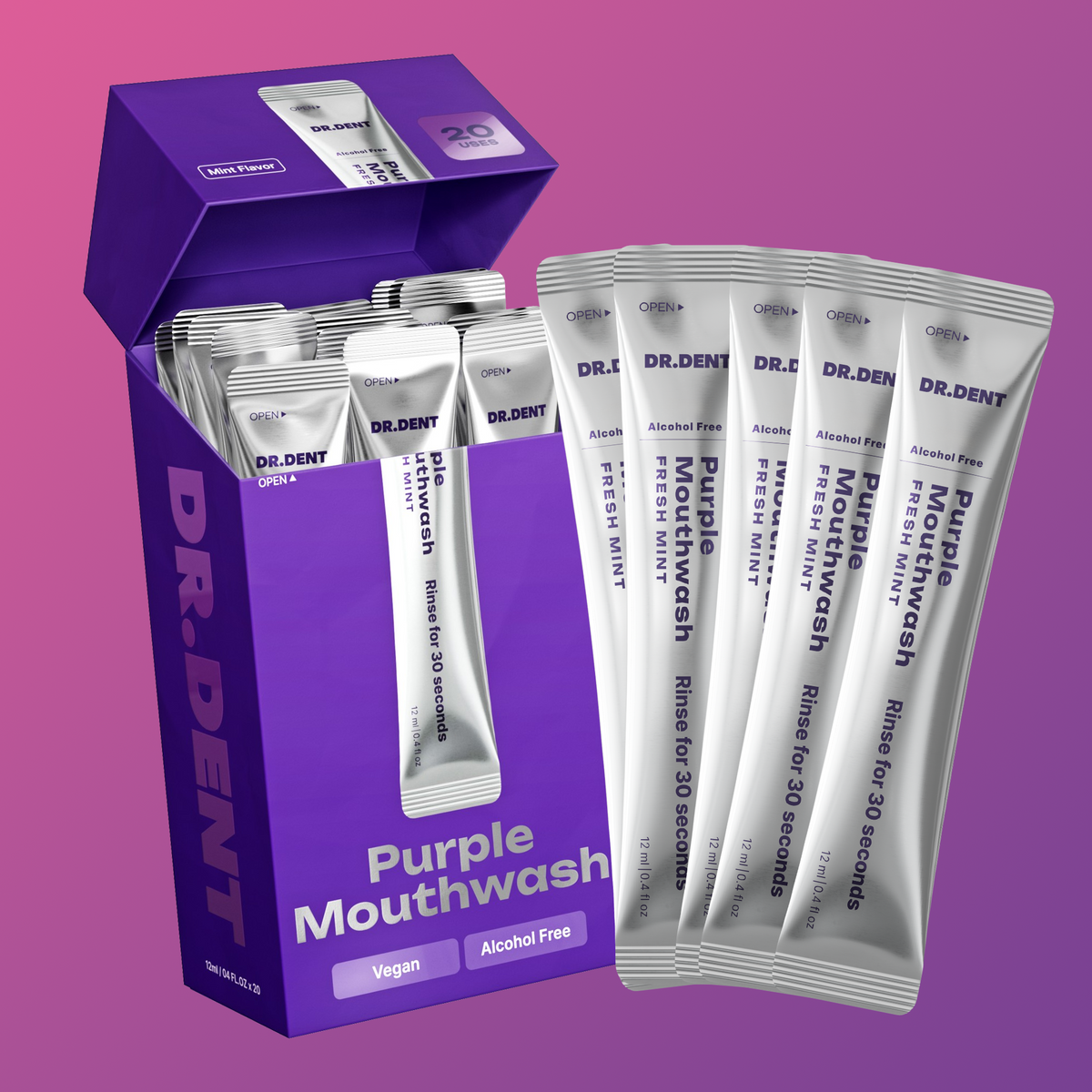 Violet Color-Correcting Mouth Rinse